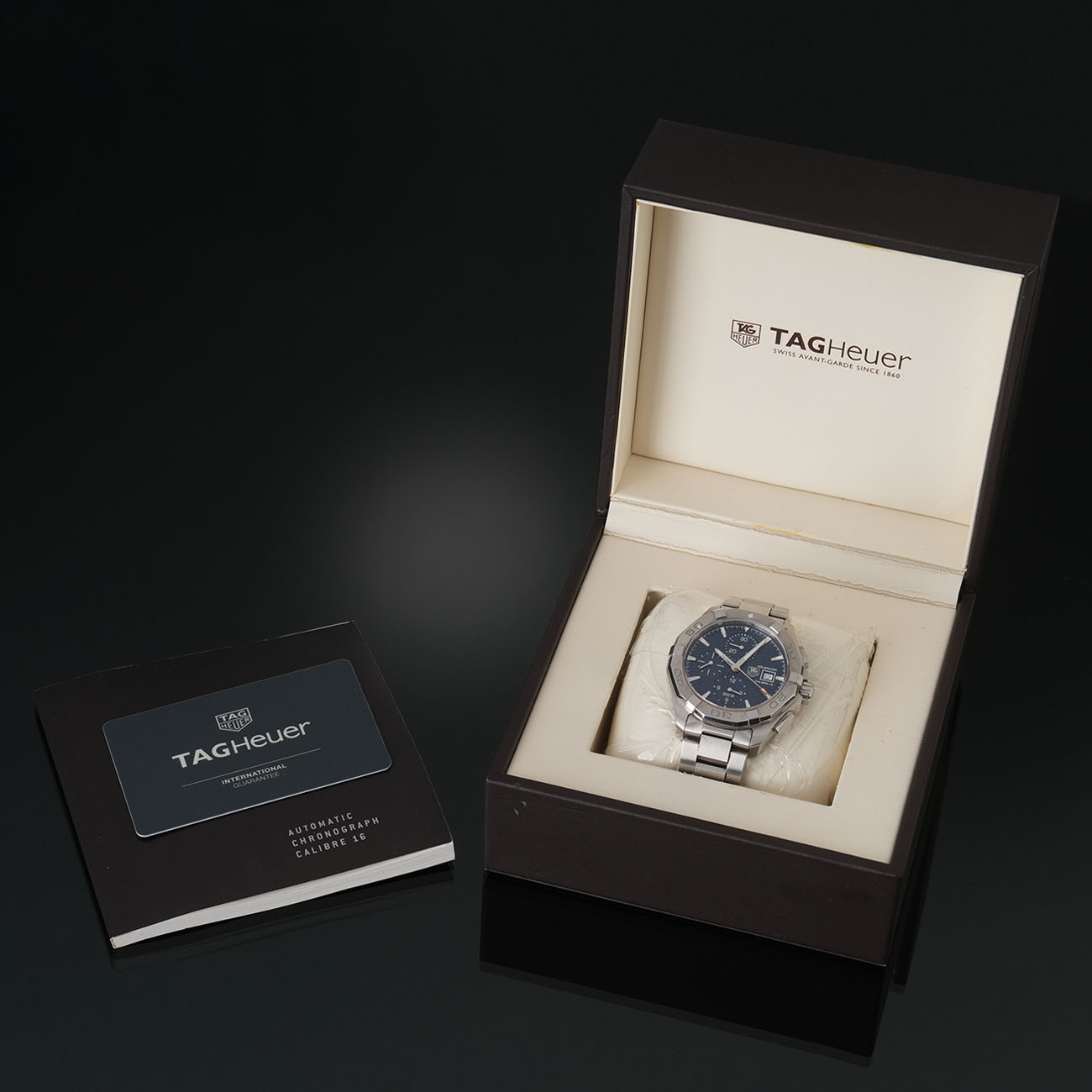 TAG HEUER(USED)태그호이어 아쿠아레이서 스틸 오토 크로노 CAY2112-2